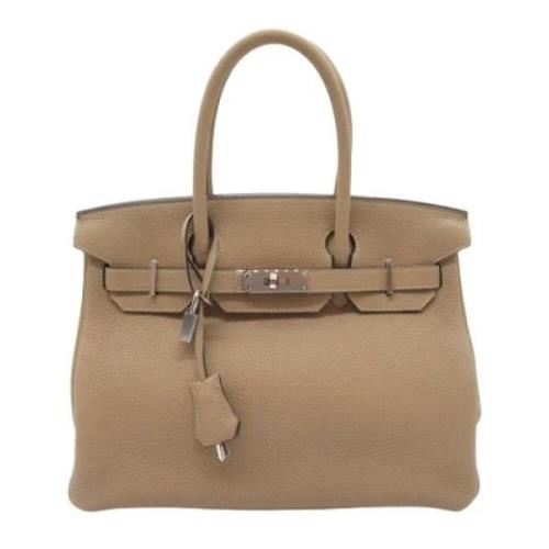 Hermès Vintage Pre-owned Laeder handvskor Beige, Dam