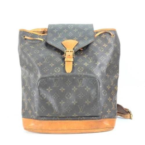 Louis Vuitton Vintage Pre-owned Tyg axelremsvskor Brown, Dam