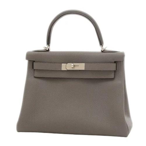 Hermès Vintage Pre-owned Laeder handvskor Gray, Dam