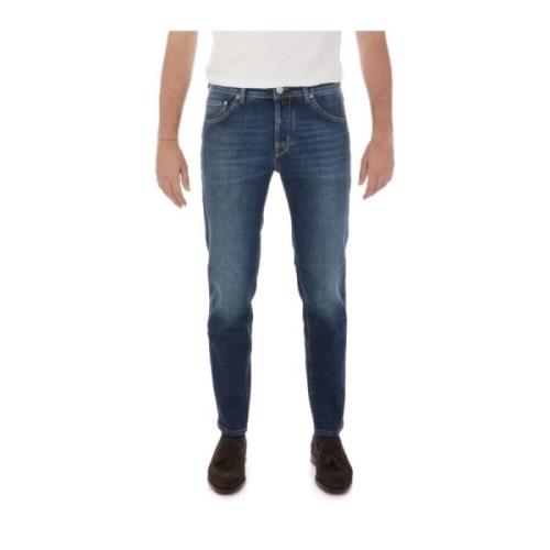 Jacob Cohën Scott 5-Ficka Jeans Blue, Herr