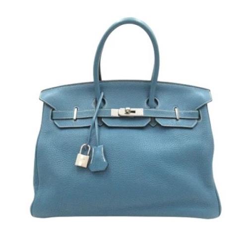 Hermès Vintage Pre-owned Laeder handvskor Blue, Dam