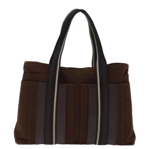 Hermès Vintage Pre-owned Canvas totevskor Brown, Dam