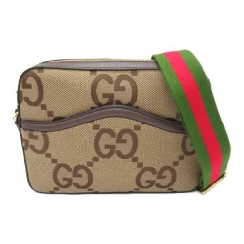 Gucci Vintage Pre-owned Canvas gucci-vskor Beige, Dam