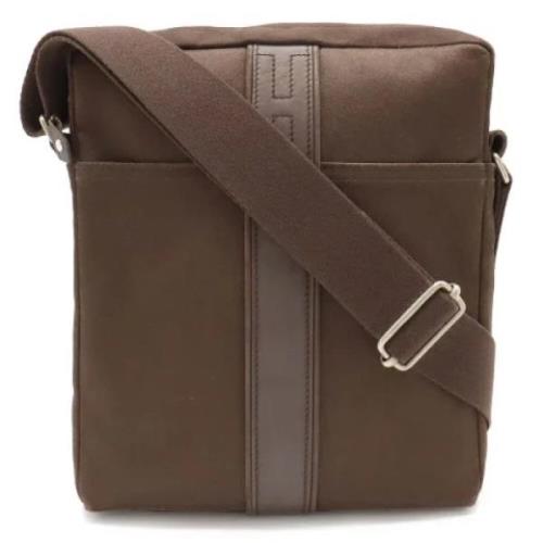 Hermès Vintage Pre-owned Canvas crossbodyvskor Brown, Dam