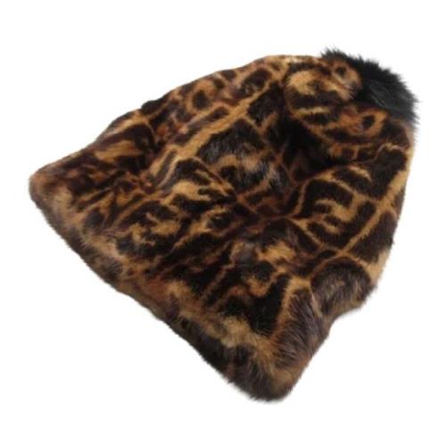 Fendi Vintage Pre-owned Paels hattar-och-kepsar Brown, Unisex