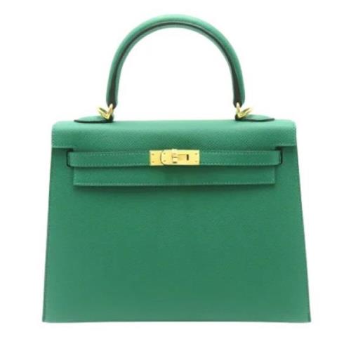 Hermès Vintage Pre-owned Laeder handvskor Green, Dam