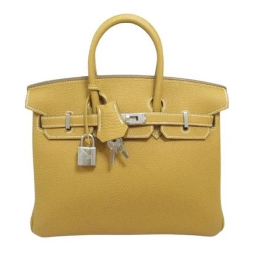 Hermès Vintage Pre-owned Laeder handvskor Yellow, Dam