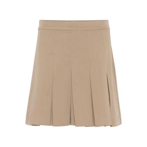 Saint Tropez Elegant Zelivasz Skirt i Doeskin Beige, Dam