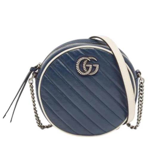 Gucci Vintage Pre-owned Laeder gucci-vskor Blue, Dam