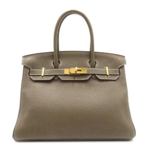 Hermès Vintage Pre-owned Laeder handvskor Gray, Dam