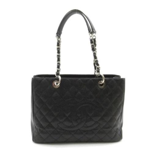 Chanel Vintage Pre-owned Canvas chanel-vskor Black, Dam