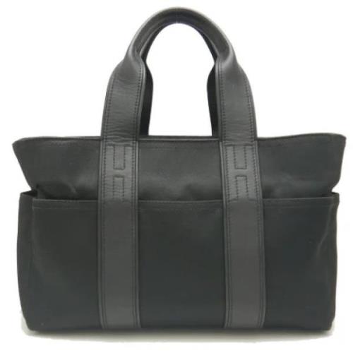 Hermès Vintage Pre-owned Canvas totevskor Black, Dam