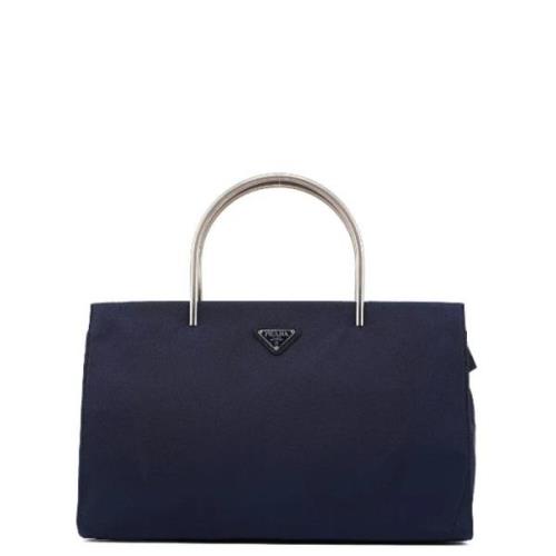 Prada Vintage Pre-owned Tyg prada-vskor Blue, Dam