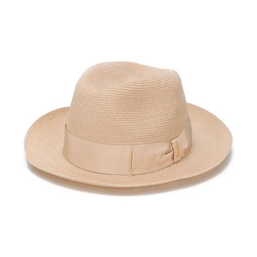 Borsalino Klassisk Fedora Hat i Svart Beige, Herr