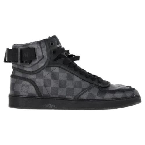 Louis Vuitton Vintage Pre-owned Belagd canvas sneakers Black, Herr