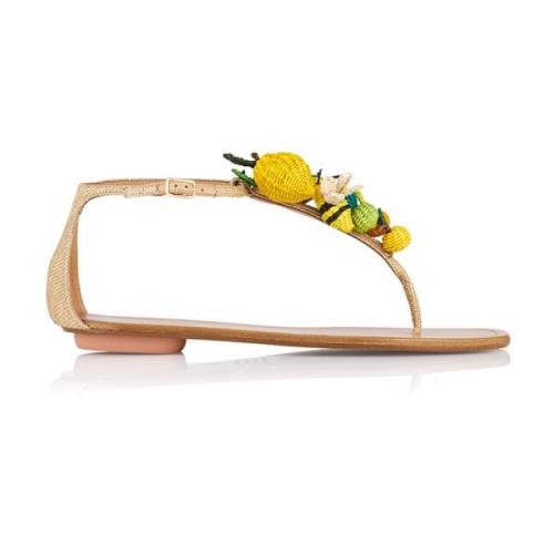 Aquazzura Eleganta Sommar Sandaler med Unik Design Multicolor, Dam