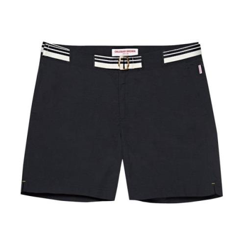 Orlebar Brown Night Iris Badshorts Black, Herr