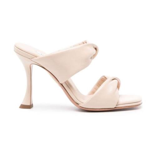 Aquazzura Stiliga Sommarsandaler för Kvinnor Beige, Dam