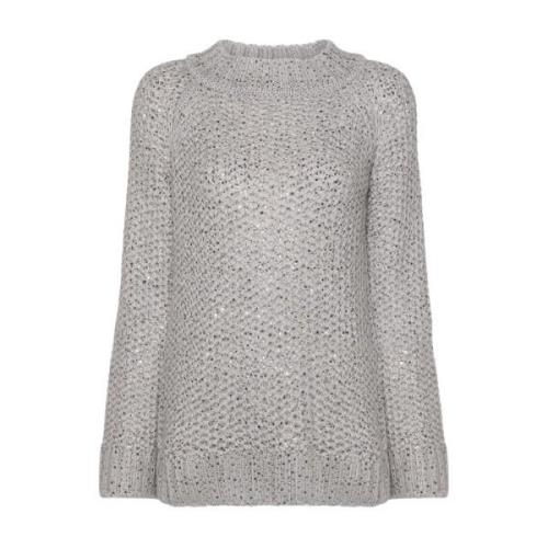 Ermanno Scervino Stilfull Stickad Tröja Gray, Dam