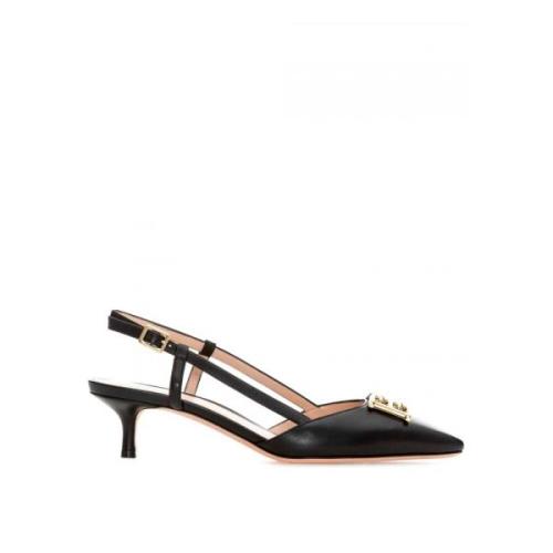 Bally Elegant Slingback Pump i Svart Black, Dam