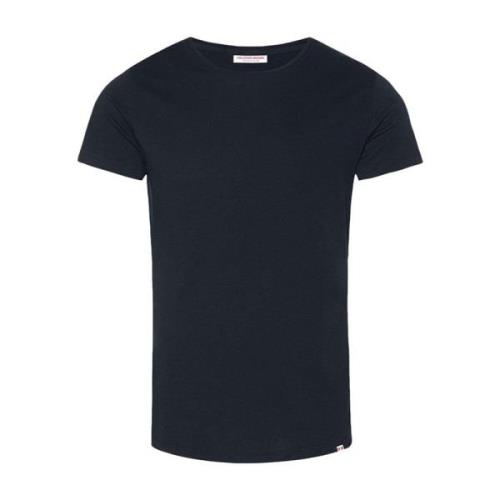 Orlebar Brown Marinblå T-shirt med stil 259555 Blue, Herr