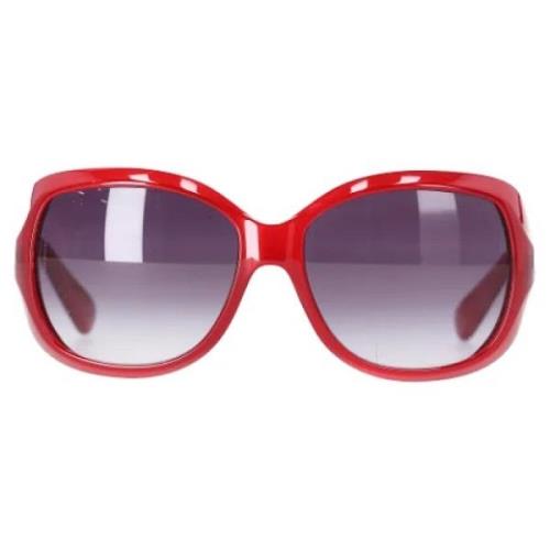 Dolce & Gabbana Pre-owned Pre-owned Plast solglasgon Red, Dam