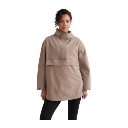 Aim'n Vattentät Oversized Anorak Brown, Dam