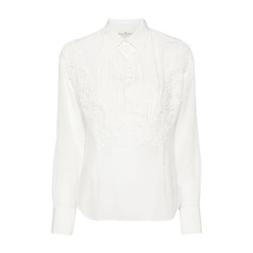 Ermanno Scervino Snygg Skjorta med Unik Design White, Dam