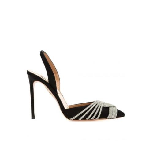 Aquazzura Elegant Slingback Pumps Black, Dam