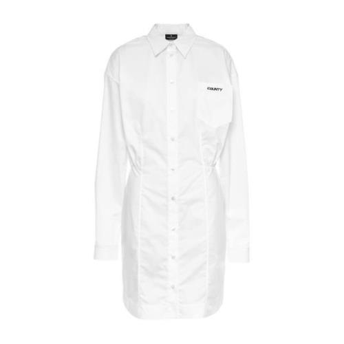 Marcelo Burlon Trendig Klänning Cwdb109S20Fab0010110 White, Dam