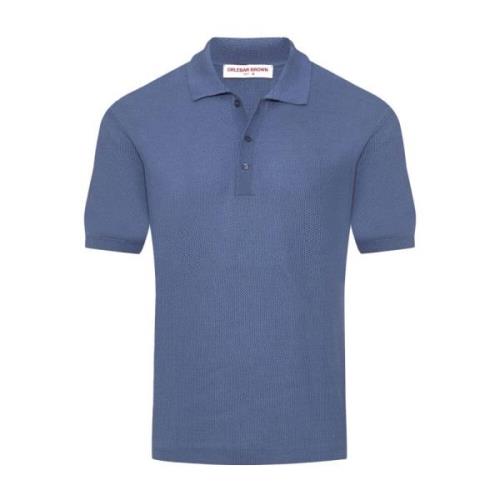 Orlebar Brown Springfield Blue Polo Shirt Blue, Herr