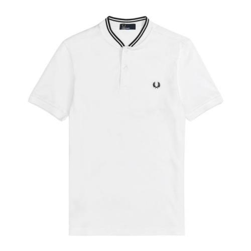 Fred Perry Bomberstil Bomullspolotröja White, Herr