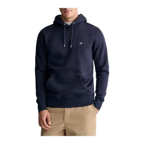 Gant Shield Hoodie Blue, Herr