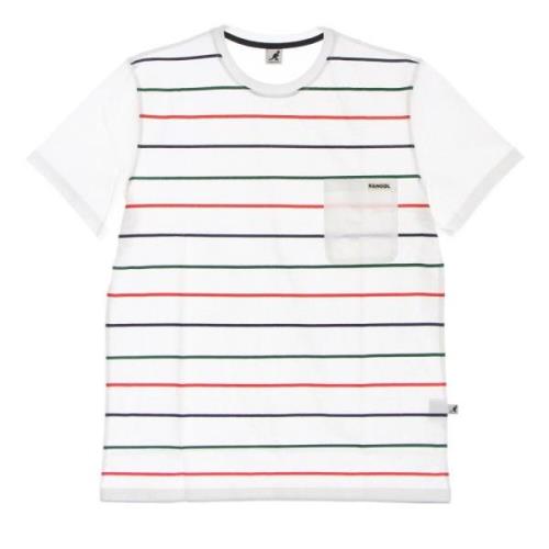 Kangol Randig Heritage T-shirt Off White White, Herr