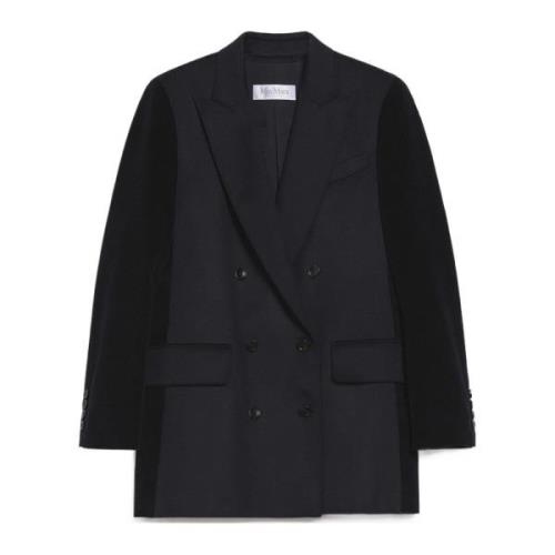 Max Mara Kraftfull Americana Stil Black, Dam