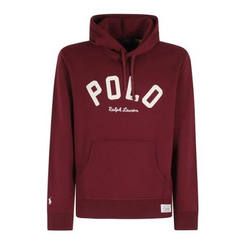 Ralph Lauren Logo Hoodie Red, Herr