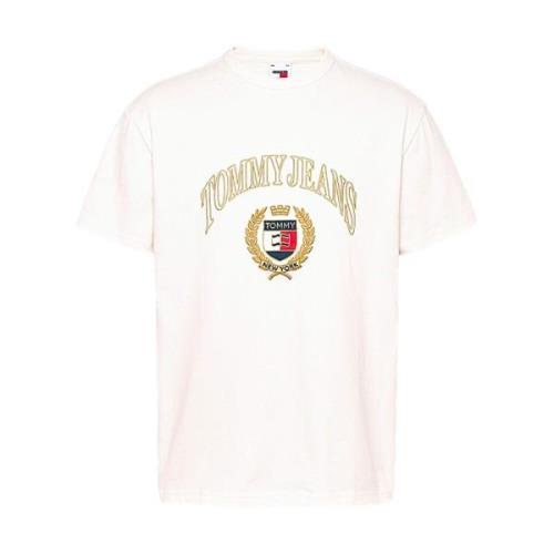 Tommy Hilfiger Kortärmad T-shirt Klassisk Rund Hals White, Herr