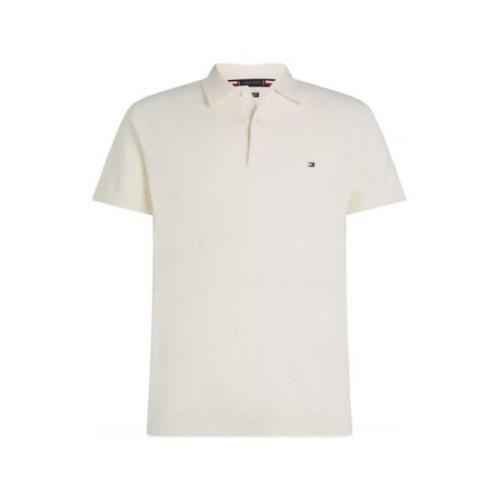 Tommy Hilfiger Lyxig Bomull Cashmere Polo Skjorta White, Herr