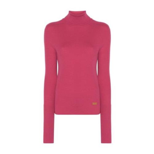 Balmain Fuchsia Jersey Sweater Pink, Dam