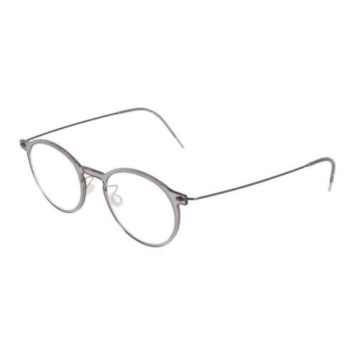 Lindbergh Titanium Runda Glasögonbågar Gray, Unisex