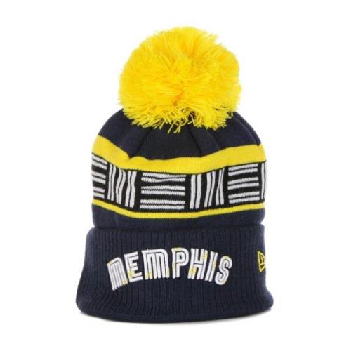 New Era Memphis Grizzlies Pom Pom Beanie Hat Multicolor, Herr