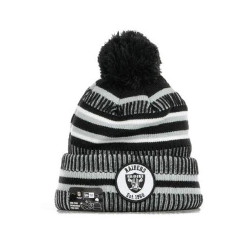 New Era Sport Stickad Pom Pom Mössa Original Lagfärger Black, Herr