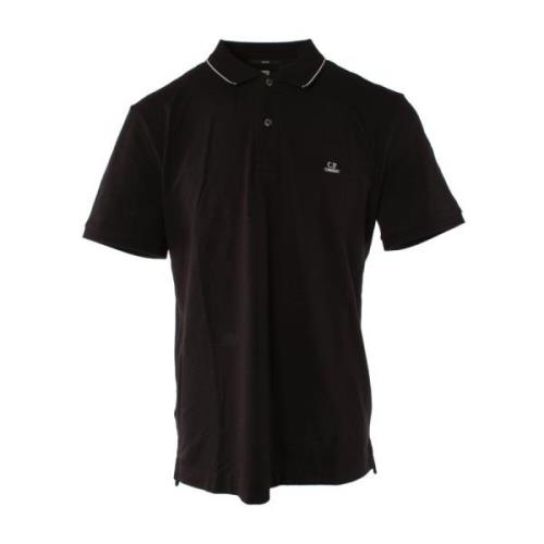 C.p. Company Slim Fit Polo Svart Black, Herr