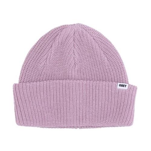 Obey Lila Krita Beanie Mössa Pink, Herr