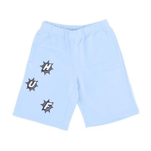 HUF Blå Fleece Tracksuit Shorts Blue, Herr