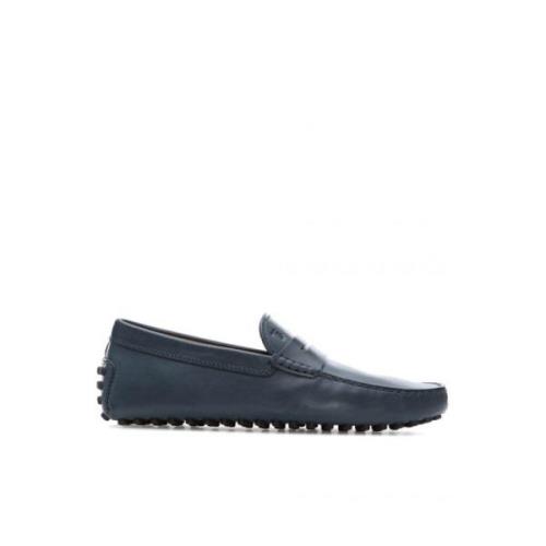 Tod's Stiliga Loafers för Män Blue, Herr