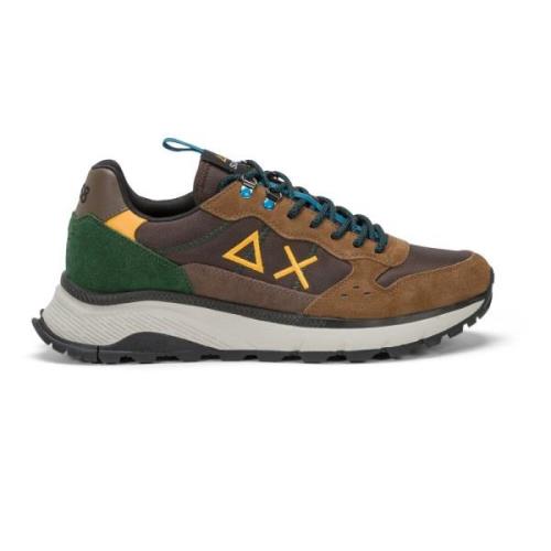 Sun68 Bruna Sneakers Fire and Camping Modell Brown, Herr