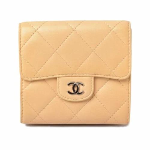 Chanel Vintage Pre-owned Laeder plnbcker Beige, Dam