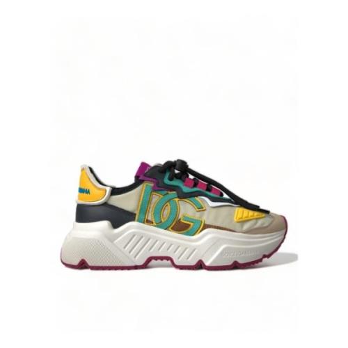 Dolce & Gabbana Färgglada Gummisneakers Multicolor, Dam