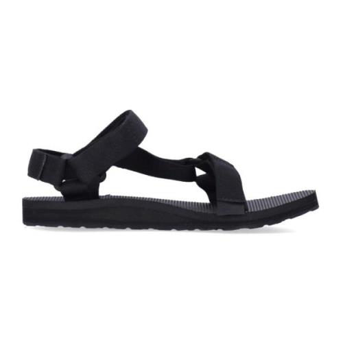 Teva Svart Original Universal Sandal med Justerbara Remmar Black, Dam